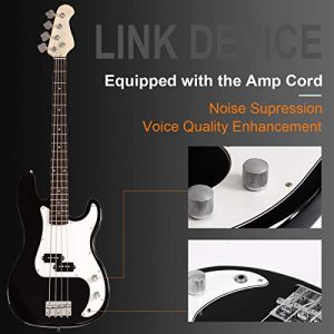 Goplus Electric Bass Guitar Full Size 4 String with Strap Guitar Bag Amp Cord - Image 3