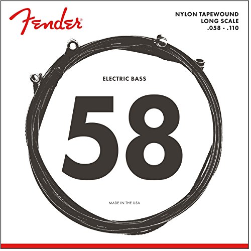 Fender Nylon Bass Guitar Strings, Light