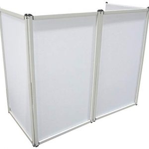 Harmony Audio HA-SKRIM Portable Aluminum DJ Booth Facade with White Scrim – Lightweight & Easy Setup - Image 3