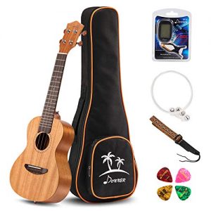 Donner Concert Ukulele Mahogany DUC-1 23 inch with Ukulele Set Strap