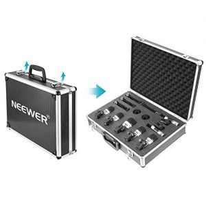 Neewer 7 Piece Wired Dynamic Drum Mic Kit - Kick Bass, Tom/Snare & Cymbals - Image 3