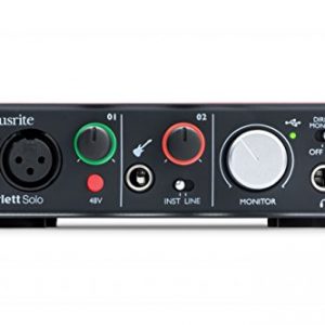 Focusrite Scarlett Solo USB Audio Interface with Red Plug-ins and 1 Year Extended - Image 3