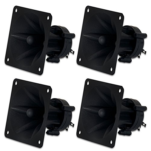 Goldwood Sound GT-1005 Piezo Horn Tweeters for Professional Audio Systems - Pack of 4, optimized for clear highs and broad dispersion.