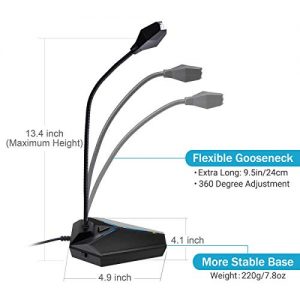 USB Computer Microphone, Plug &Play Desktop Omnidirectional Condenser PC - Image 2