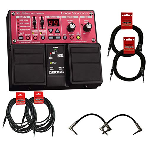 BOSS Guitar Pedal Loop Station w/6 FREE Cables