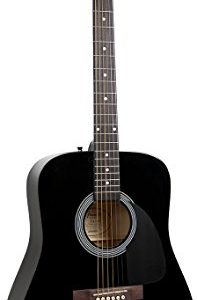 Fender FA-115 Dreadnought Acoustic Guitar - Black Bundle with Hard Case - Image 4