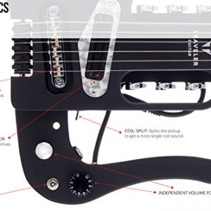 Traveler Guitar 6 String Pro-Series Mod-X (Matte Black), Right - Image 4