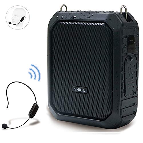 Wireless Voice Amplifier with UHF Mic Headset, 18W 4400mAh Rechargeable