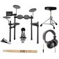 Yamaha Electronic Drum Set with Drum Throne, Drumsticks and Stereo Headphones