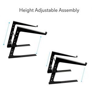 Pyle Portable Adjustable Laptop Stand - 6.3 to 10.9 Inch Anti-Slip Standing Table - Image 4