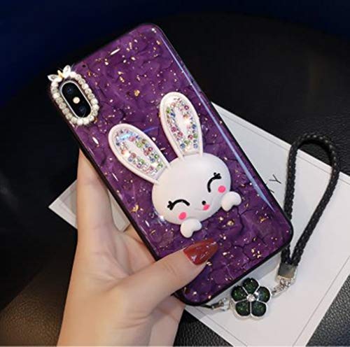 Case for iPhone Xs Max 6.5 Inch,Aulzaju iPhone Xs Max Bling Cute Rabbit Ring Stand