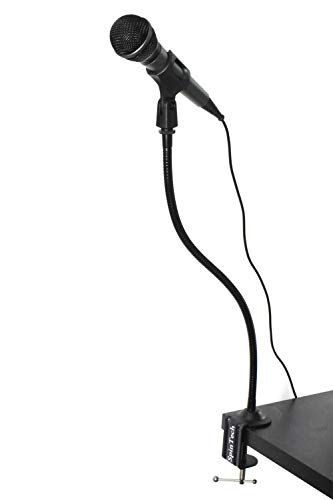SpinTech Flexible Gooseneck Microphone Stand with Desk Clamp