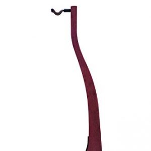 Zither Wooden Guitar Stand - Handcrafted Solid Purple Heart Wood Floor - Image 3