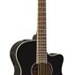 Yamaha Thin Body Acoustic-Electric Guitar, Black