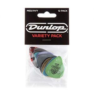 Dunlop Pick Variety Pack, Assorted, Medium/Heavy, 12/Player's Pack