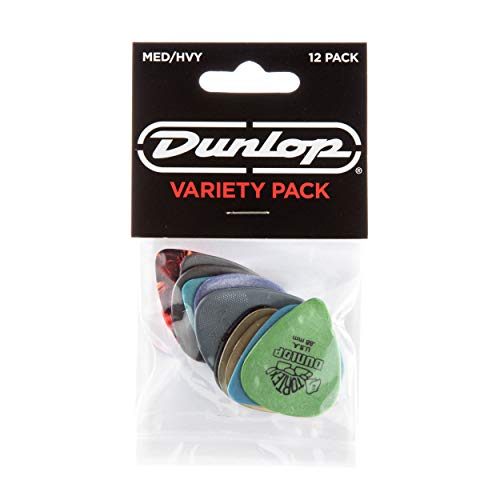 Dunlop Pick Variety Pack, Assorted, Medium/Heavy, 12/Player's Pack