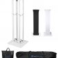 Rockville Totem Moving Head Light Stand+Black+White Scrims+Carry Bags