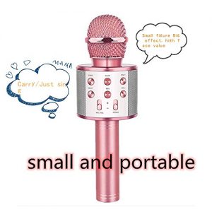 SLKIJDHFB Wireless Bluetooth Karaoke Microphone with Multi-color LED Lights - Image 3