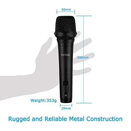 Fifine Dynamic Vocal Microphone Cardioid Handheld Microphone