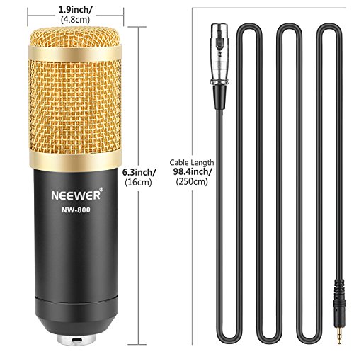 Neewer Professional Studio Broadcasting & Recording Microphone Set