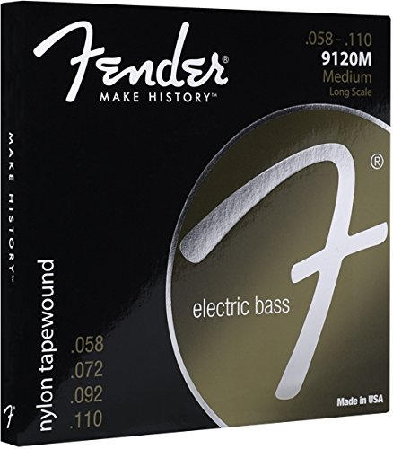 Fender Nylon Bass Guitar Strings, Light