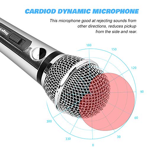 Ankuka Wired Dynamic Karaoke Microphones, Professional Handheld Vocal Mic