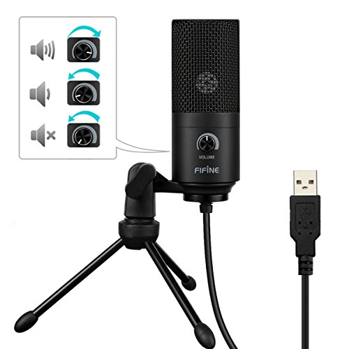 Metal Condenser USB Microphone - Crisp Sound, Effortless Recording