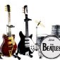 The Beatles Fab Four Miniature Guitar and Drums Set of 4 Cool