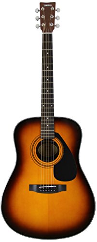 Yamaha Dreadnought Acoustic Guitar - Tobacco Sunburst Bundle with Hard Case