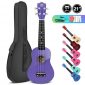 High Gloss Soprano Basswood Ukulele 21inch Starter Kit for Beginner