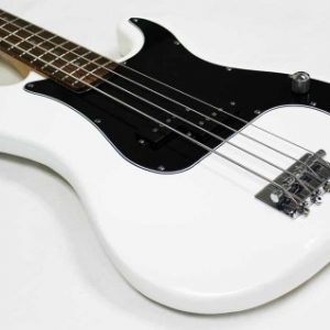 Crescent Electric Bass Guitar Starter Kit - White Color - Image 3