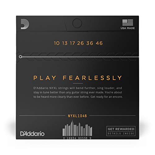 D'Addario Nickel Plated Electric Guitar Strings, Regular Light