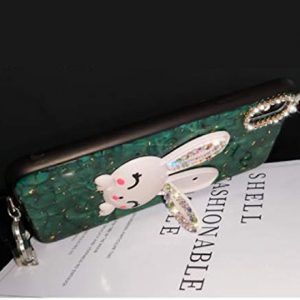 Case for iPhone Xs Max 6.5 Inch,Aulzaju iPhone Xs Max Bling Cute Rabbit Ring Stand - Image 3