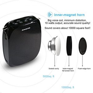 Zoweetek Portable Rechargeable Mini Voice Amplifier with Wired Microphone - Image 3