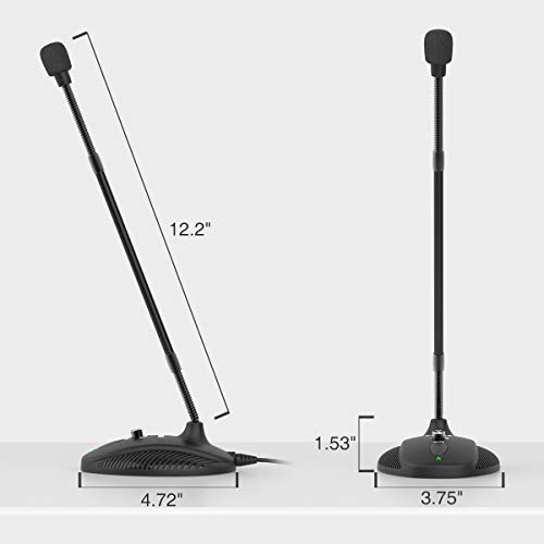 Computer Microphone,Fifine Desktop Gooseneck Microphone