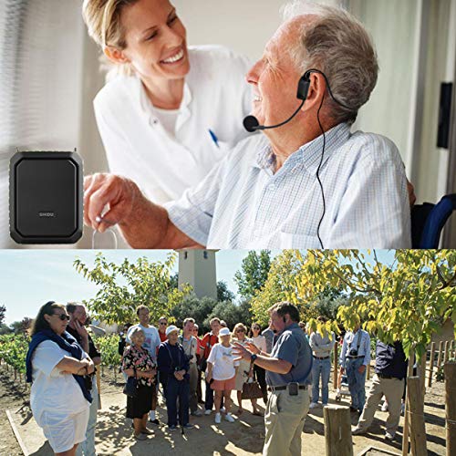 Voice Amplifier Portable with Wired Headset Microphone 18W 4400mAh Support