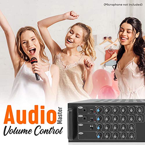 Pro 1000-Watt Portable Wireless Bluetooth - Stereo Mixer Karaoke Amplifier System