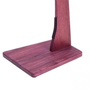 Zither Wooden Guitar Stand - Handcrafted Solid Purple Heart Wood Floor - Image 4
