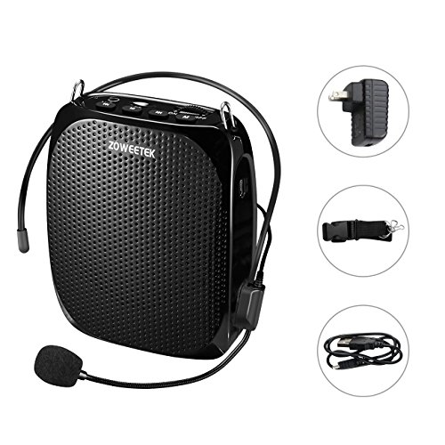 Zoweetek Portable Rechargeable Mini Voice Amplifier with Wired Microphone
