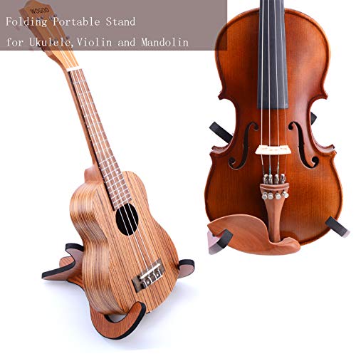 Ukulele Stand Wood Stand Folding Portable Stand for Mandolins and Violins