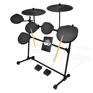 Pyle Pro 9 Piece Electronic Set-Electric Kit with 5 Drum Heads, 2 Cymbal Crash Pads