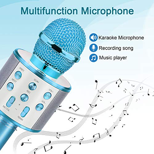 Gifts for 4 5 6 7 8 9 10 Year Old Kids, Touber Wireless Portable Handheld Karaoke