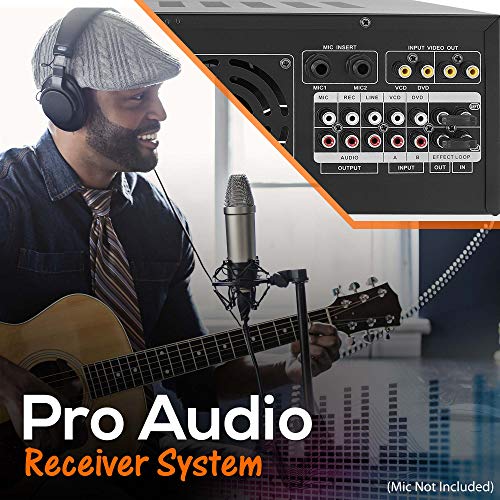 Pro 1000-Watt Portable Wireless Bluetooth - Stereo Mixer Karaoke Amplifier System
