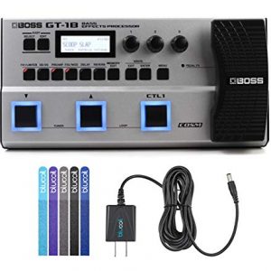 BOSS GT-1B Bass Effects Processor Bundle with Blucoil Power Supply Slim