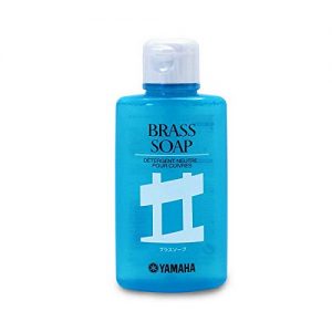 Yamaha Brass Instrument Cleaner with nozzle tip for precise application, perfect for removing tarnish and adding shine. 