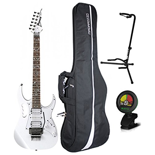 🎸 Ibanez Steve Vai JEM JR White Electric Guitar – Full Size w/ Gig Bag, Stand & Tuner 🌟
