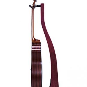 Zither Wooden Guitar Stand - Handcrafted Solid Purple Heart Wood Floor - Image 2
