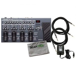 Boss Multi-Effects Guitar Pedal w Power Supply, 2 Cables and Polish Cloth