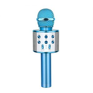 Wireless Bluetooth Karaoke Microphone, Tesoky 4 in 1 Portable Handheld Karaoke