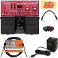 Boss RC-30 Loop Station Bundle with Power Supply, Instrument Cable